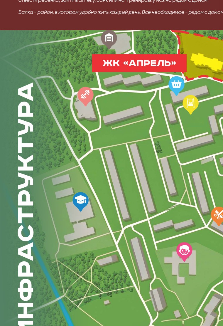 Инфраструктура района Балка